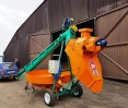 mobile grain cleaning machine OBC-50 easily transported by car as a trailer.