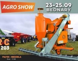 Grain cleaning machines of the plant at the exhibition AGROSHOW2022, picture
